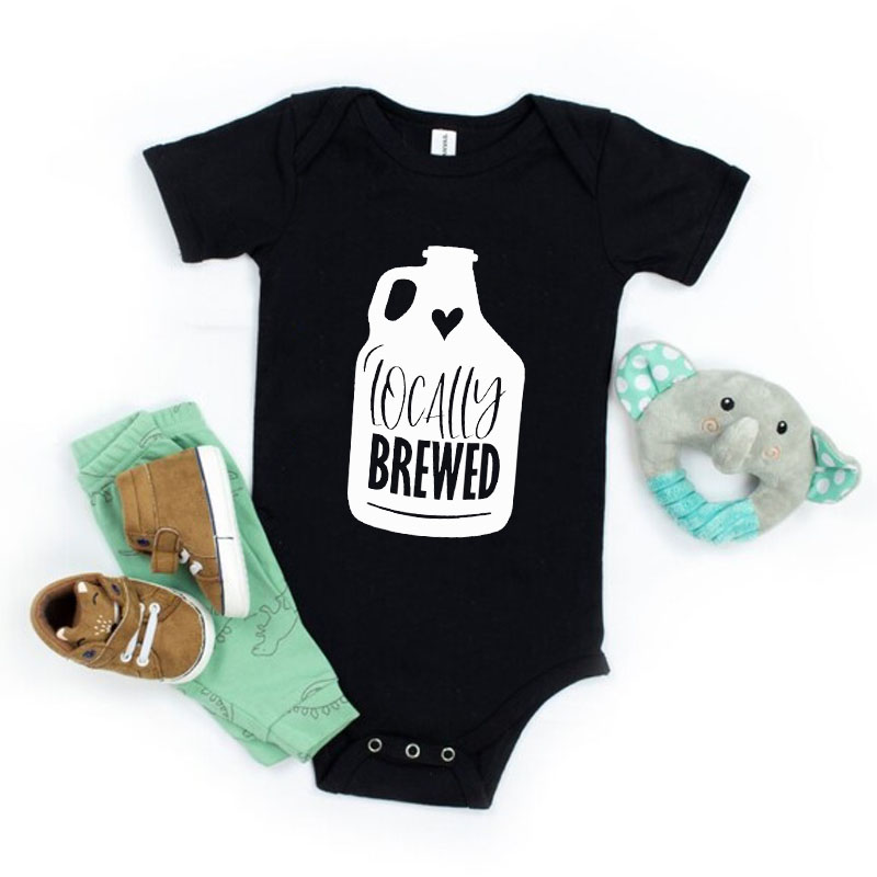 Funny Babysuit Locally Brewed, Beer Baby Newborn unisex Onesie