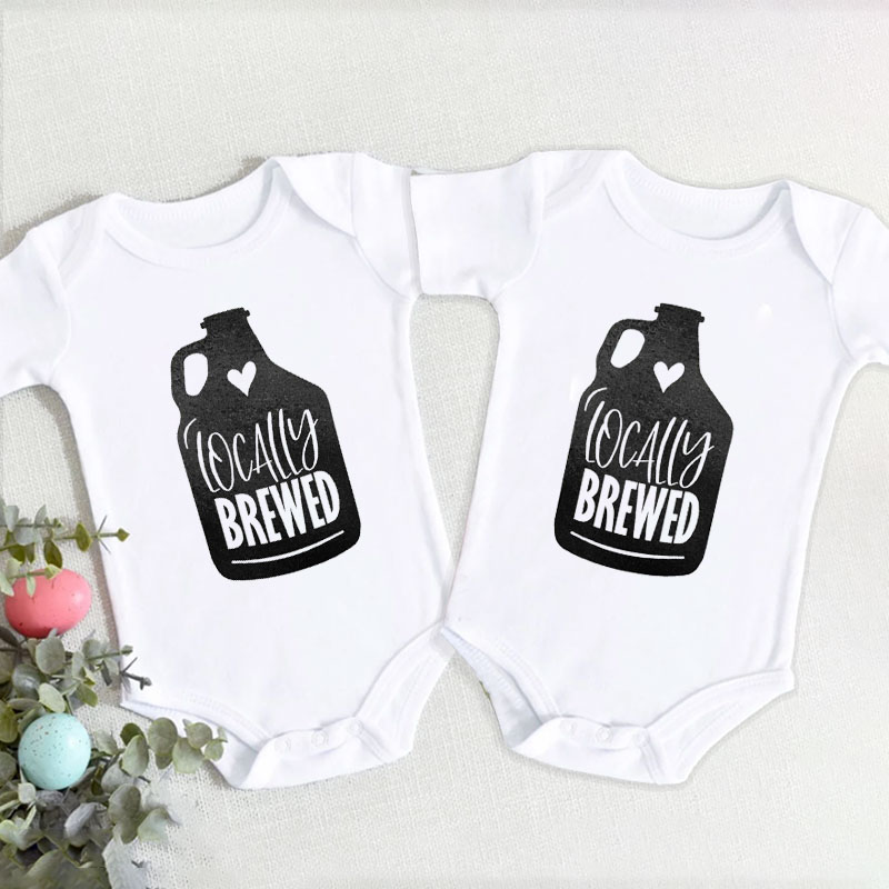 Funny Babysuit Locally Brewed, Beer Baby Newborn unisex Onesie