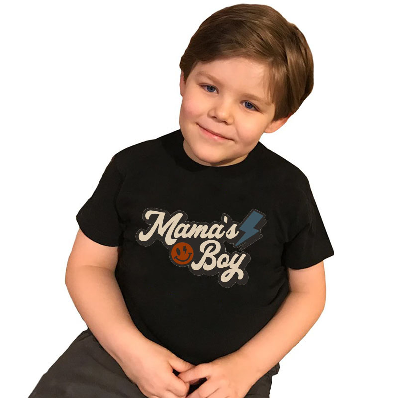 Personalised Mamas Boy Onesie And Kids Shirt