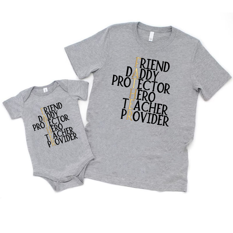 [Adult Tee]Dad Definition Father's Day Matching Shirt