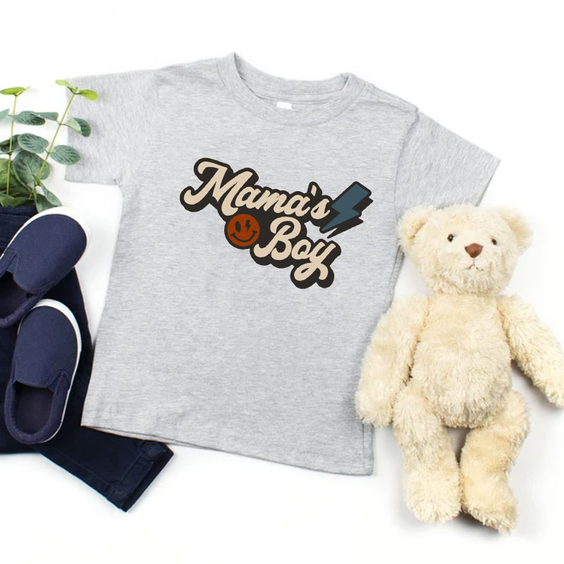 Personalised Mamas Boy Onesie And Kids Shirt
