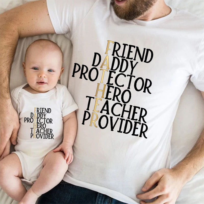 [Adult Tee]Dad Definition Father's Day Matching Shirt