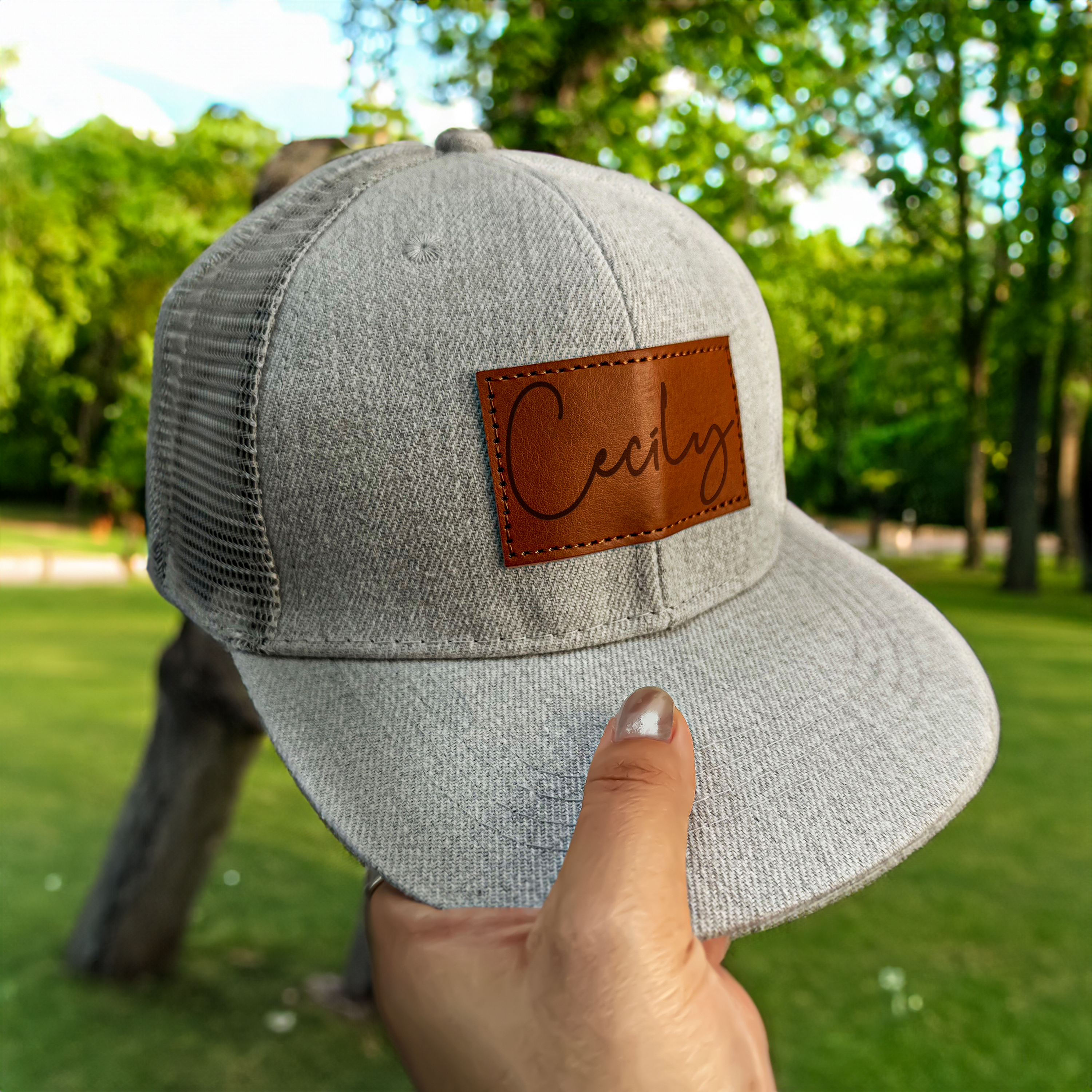 Engraved Daddy and Me Baseball Cap, Custom Summer Outdoor Mesh hat