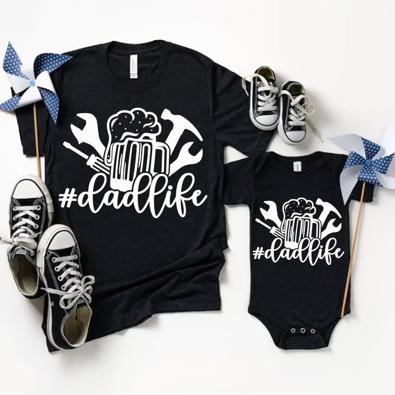 [Baby Bodysuit]Father's day Mini Dad Life Matching Bodysuit