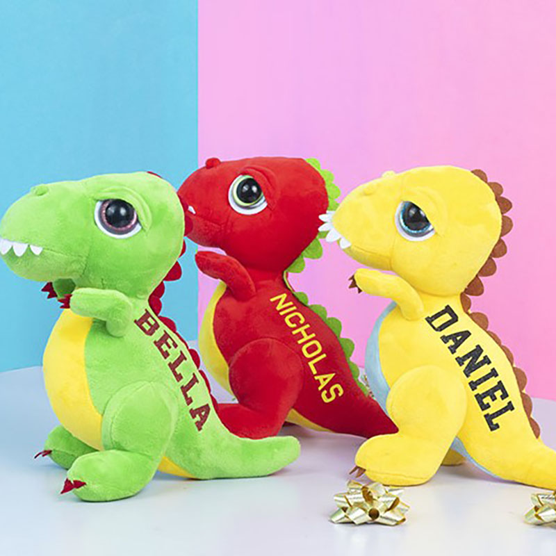 Personalised T-Rex Dinosaur Soft Toy Kids Gifts