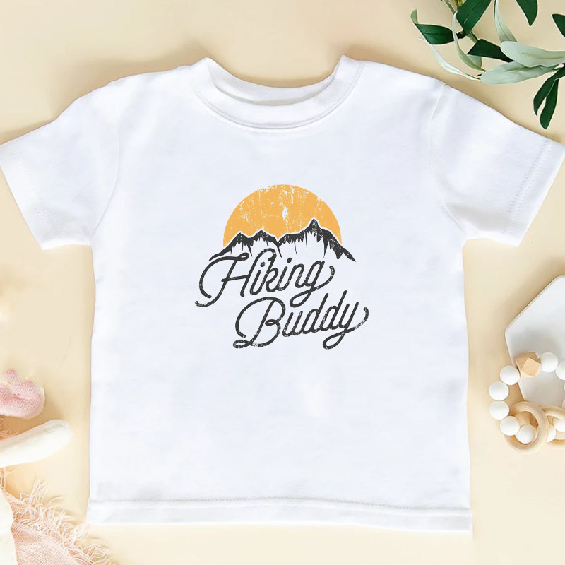 Hiking Buddy Baby Onesie And Kids Shirt