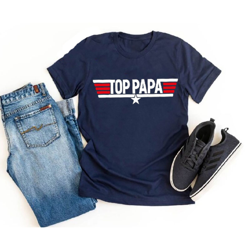 [Adult Tee]Cute Top Papa Father's Day Matching Shirt