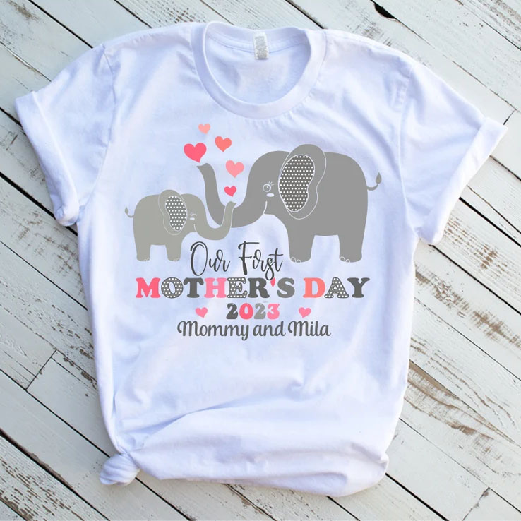 [Adult Tee]Custom Mother's Day Mommy Matching Shirt
