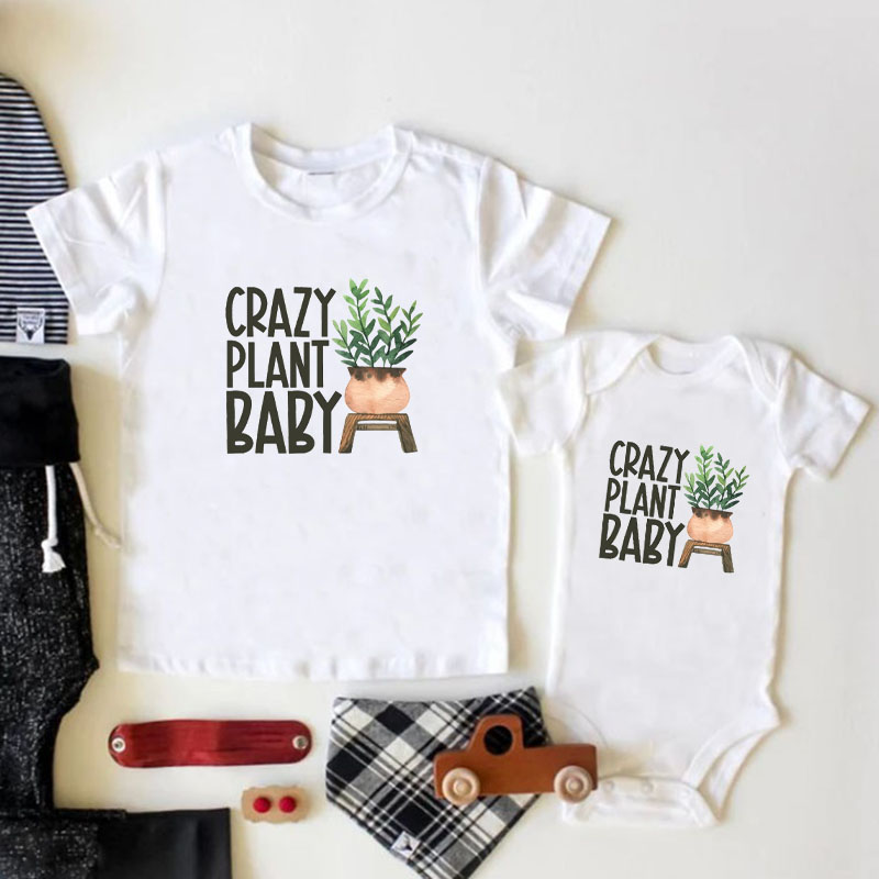 Crazy Plant Baby Natural Onesie And Kids Shirt