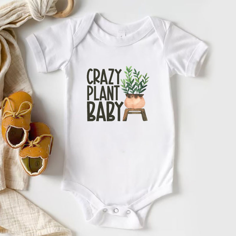 Crazy Plant Baby Natural Onesie And Kids Shirt