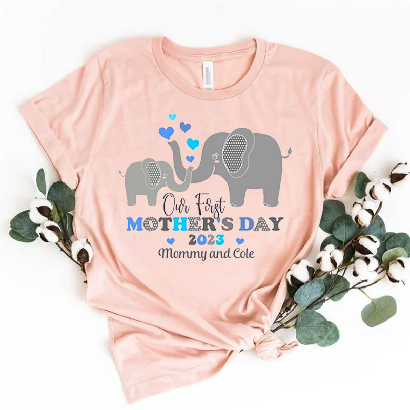 [Adult Tee]Custom Mother's Day Mommy Matching Shirt