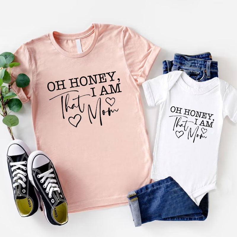 [Baby Bodysuit]Oh Honey I Am That Mother's Day Matching Bodysuit