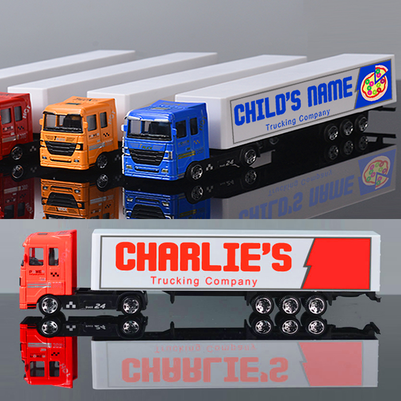 Personalized Toy Truck With Your Child Name
