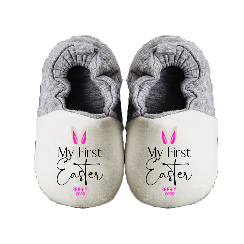 Personalized Custom My First Easter Bunny For Toddler Baby Booties