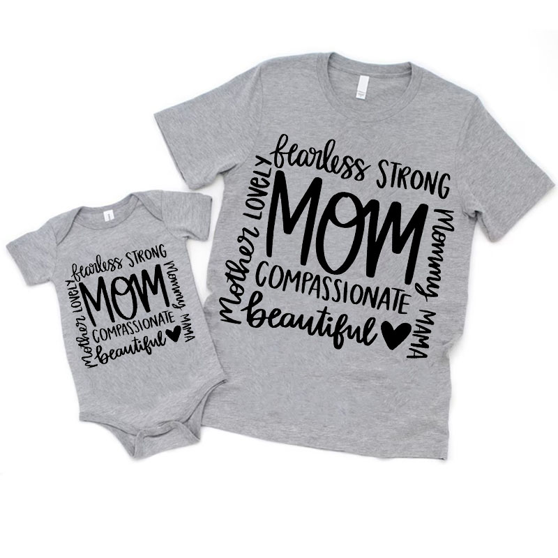 [Adult Tee]Mother's Day Gifts beautiful MaMa Matching Shirt