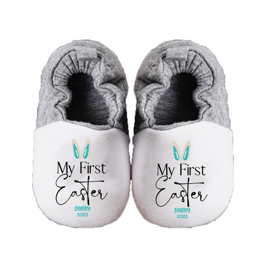 Personalized Custom My First Easter Bunny For Toddler Baby Booties
