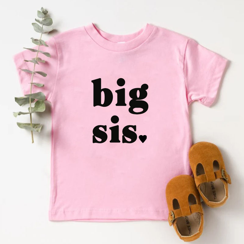 Big Sis Shirt Lil Sis Shirt Matching Baby Onesie&Kids Shirt