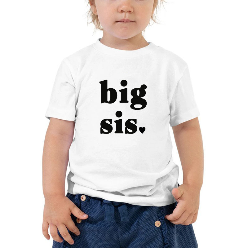 Big Sis Shirt Lil Sis Shirt Matching Baby Onesie&Kids Shirt