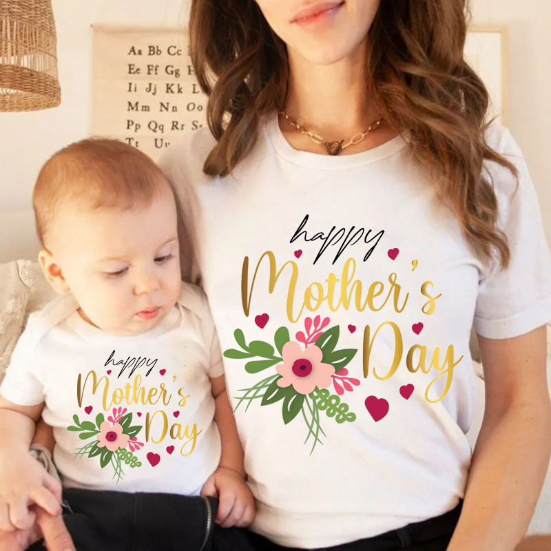 [Baby Bodysuit]Happy Mother's Day Mini Matching Bodysuit, Mother's Day