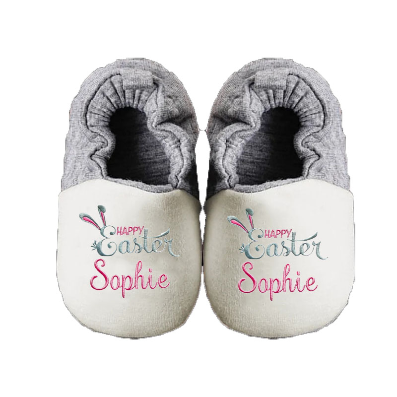 Personalized Custom Bunny Anglicanum Series For Toddler Baby Booties