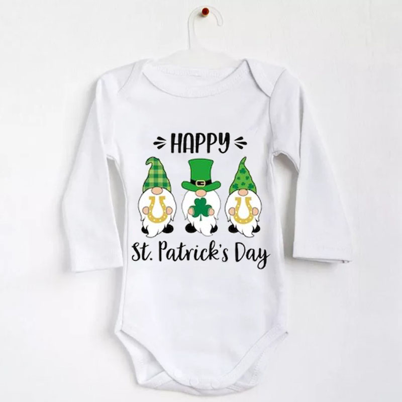 St. Patrick's Day Gnome Gender Neutral Bodysuit