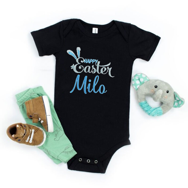 Personalized Custom Bunny Anglicanum Baby Onesie,Easter Gift