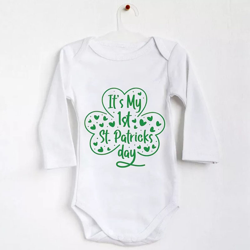 St. Patrick's Day Big Clover Gender Neutral Bodysuit