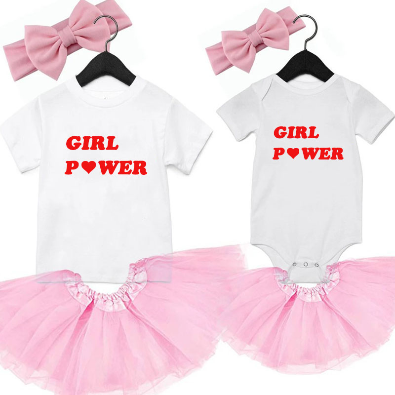Girl Power sister Design Girl Gifts Baby Onesie&Kids Shirt