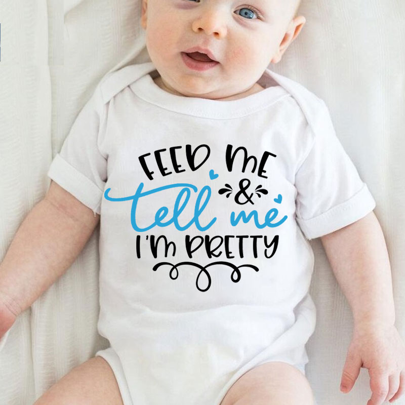 Personalized Newburn Cute Baby Saying Baby Onesie