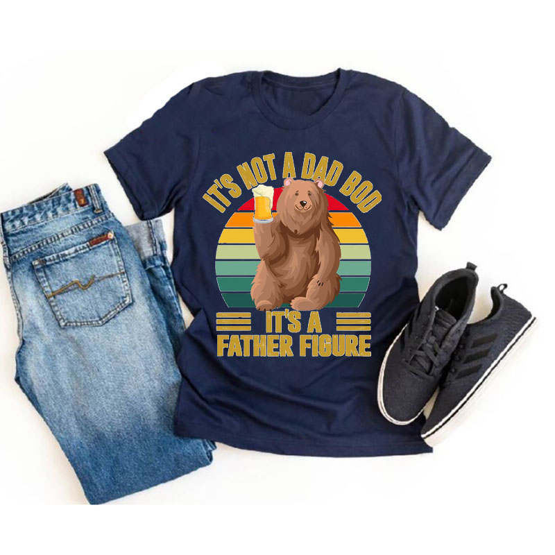 [Adult Tee]Father's day Bear Saying Dad Matching Shirt