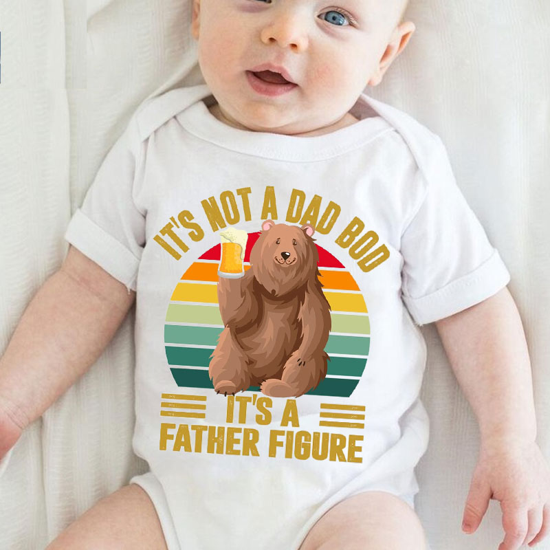 [Adult Tee]Father's day Bear Saying Dad Matching Shirt