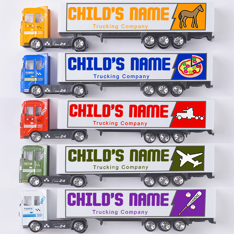 Personalized Toy Truck With Your Child Name