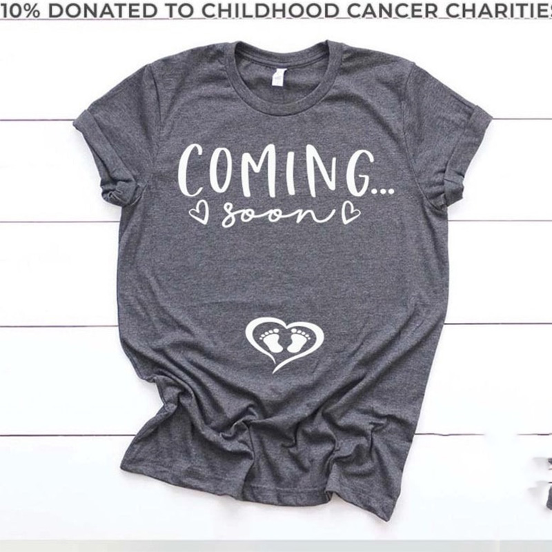 Custom Pregnancy Announcement Shirt for expectant mothers