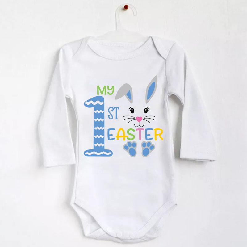 First Easter White Gender Neutral Bodysuit