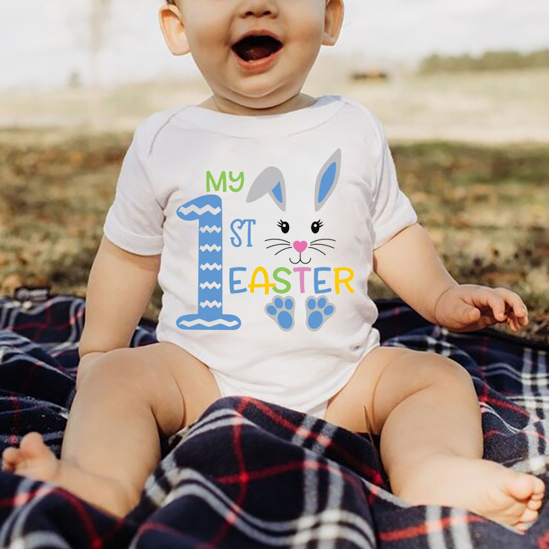 First Easter White Gender Neutral Bodysuit