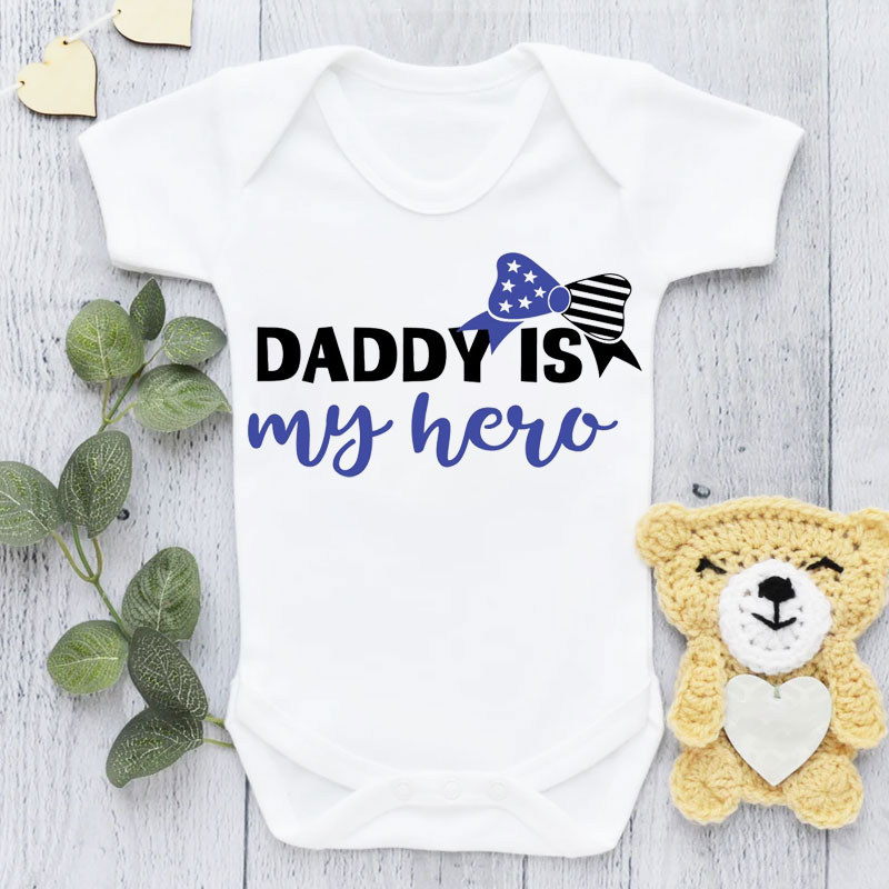 [Adult Tee]Father's day "Daddy Is My Hero" Matching Shirt
