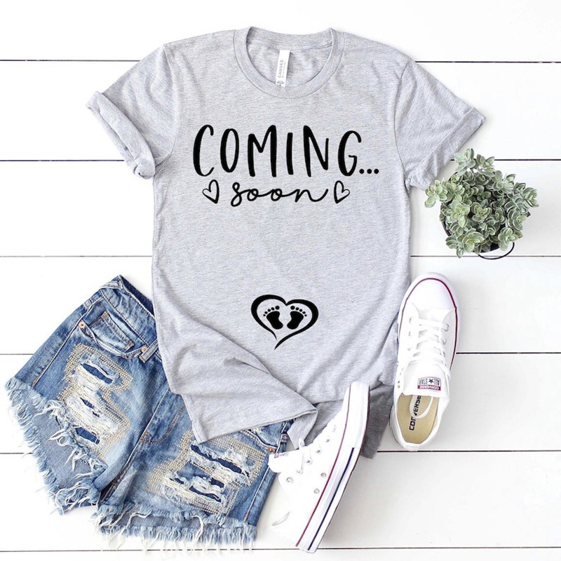 Custom Pregnancy Announcement Shirt for expectant mothers