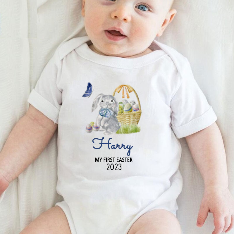 Personalized Custom Name My First Easter Onesie,Easter Gift