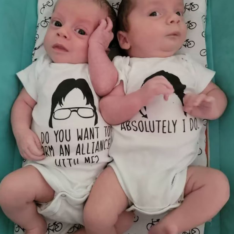 The Office TV Show Fan Twin Onesies Kids Twin Clothes