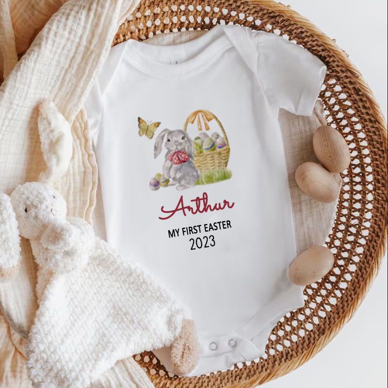 Personalized Custom Name My First Easter Onesie,Easter Gift