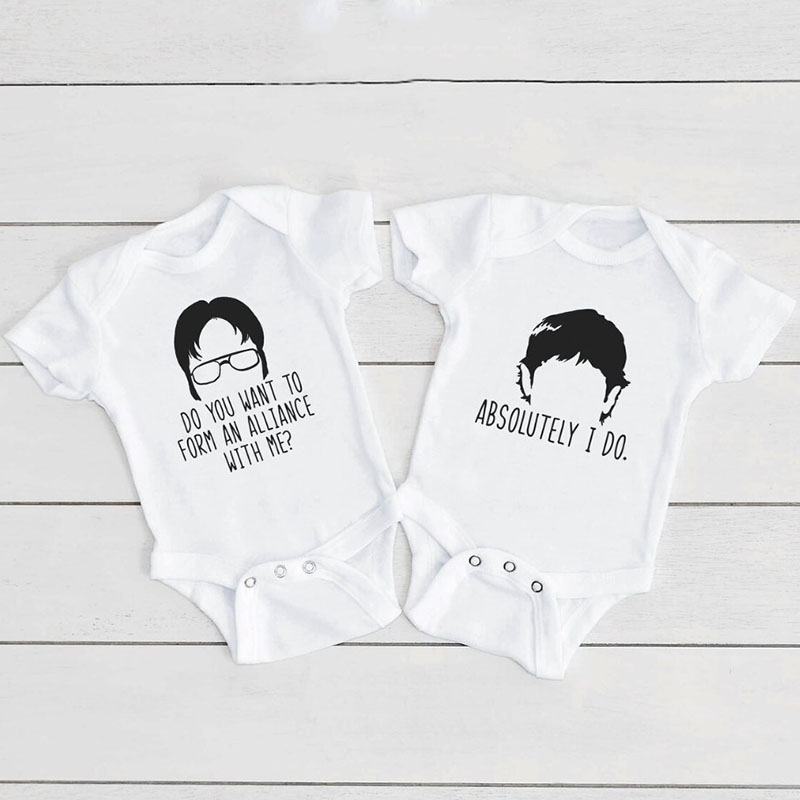 The Office TV Show Fan Twin Onesies Kids Twin Clothes