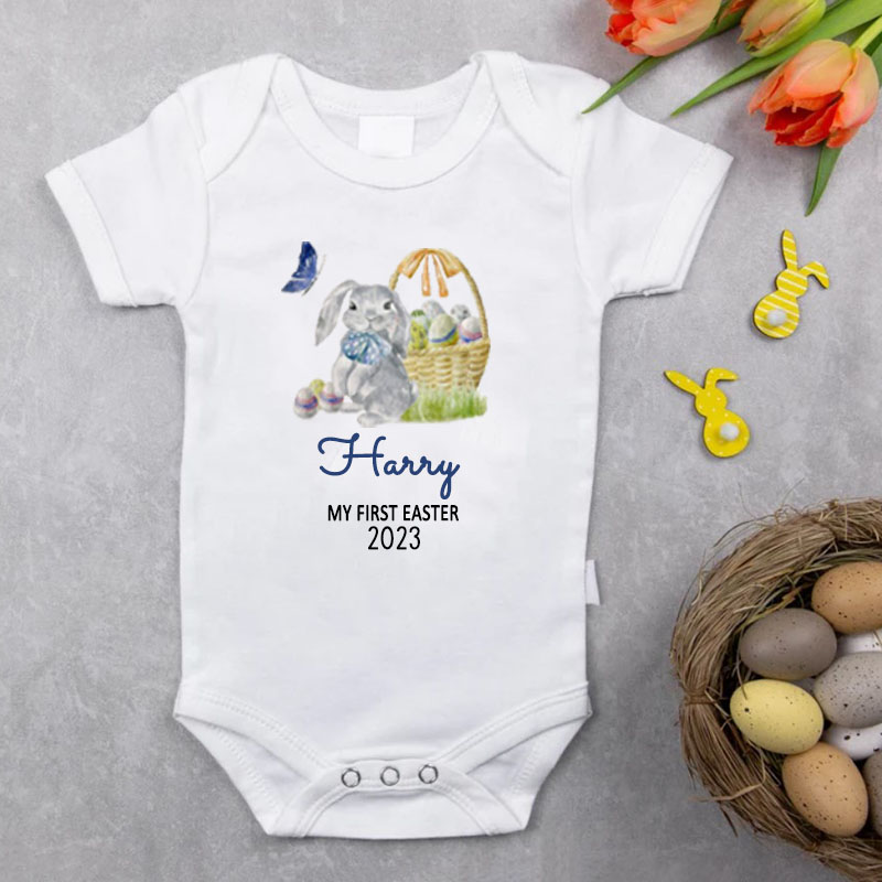 Personalized Custom Name My First Easter Onesie,Easter Gift