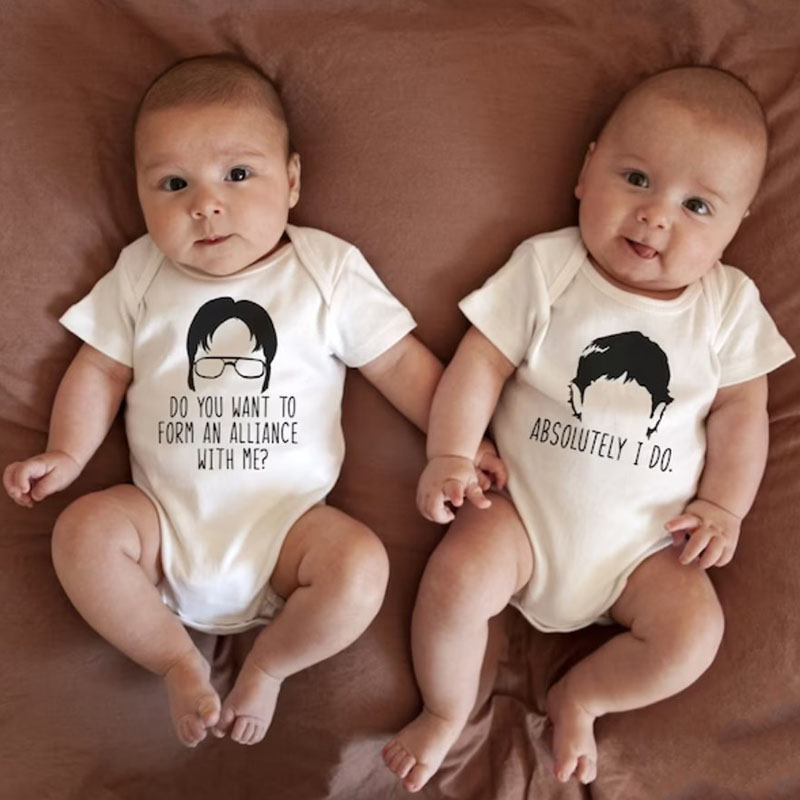 The Office TV Show Fan Twin Onesies Kids Twin Clothes
