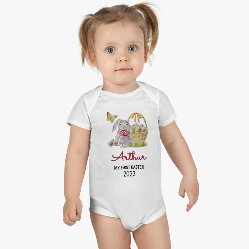Personalized Custom Name My First Easter Onesie,Easter Gift