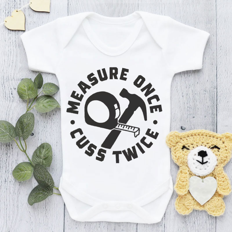 [Adult Tee]Measure Once Cuss Twice Father's day Matching Shirt