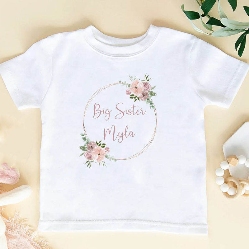 Personalised Dusky Pink Gold Ring Onesie And Kids Shirt
