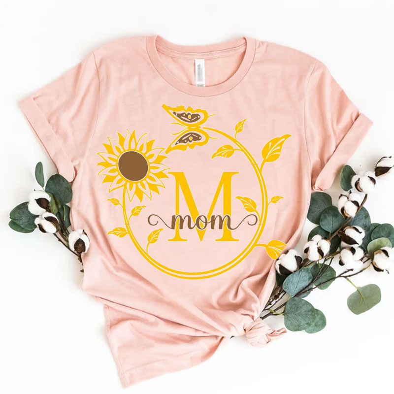 [Adult Tee]Happy Mother's Day Flower butterfly Matching Shirt