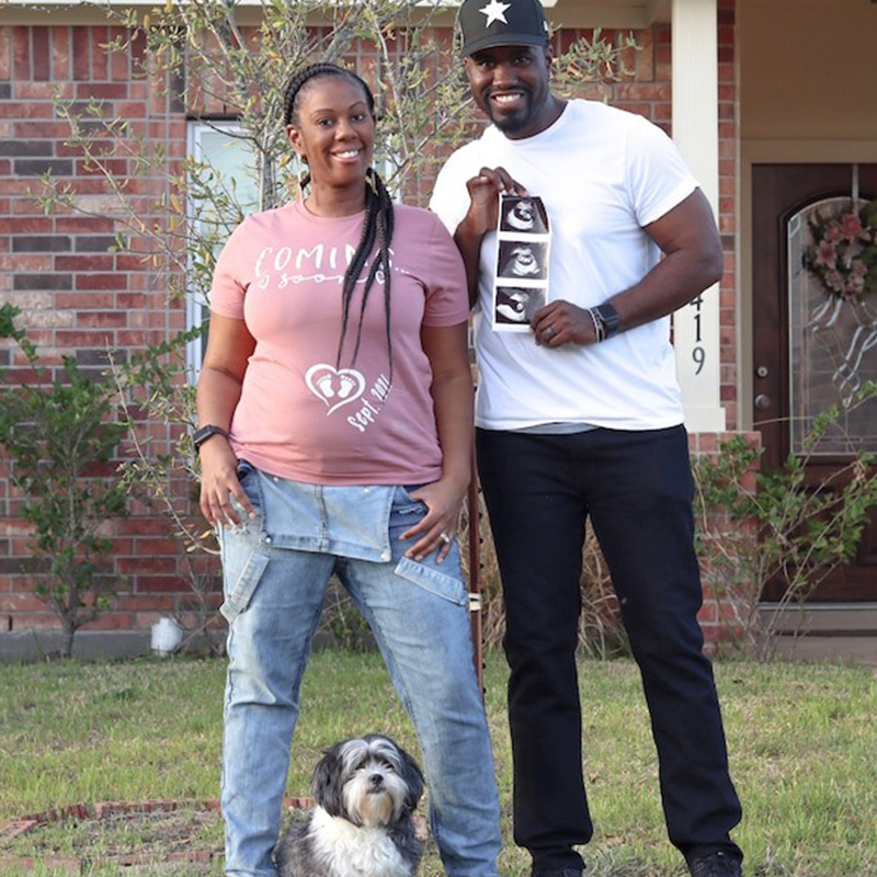Custom Pregnancy Announcement Shirt for expectant mothers