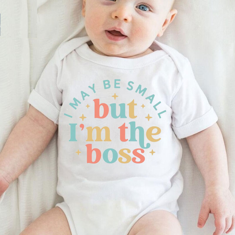 "I May Be Small But I'm The Boss "Baby Onesie&Kids Shirt