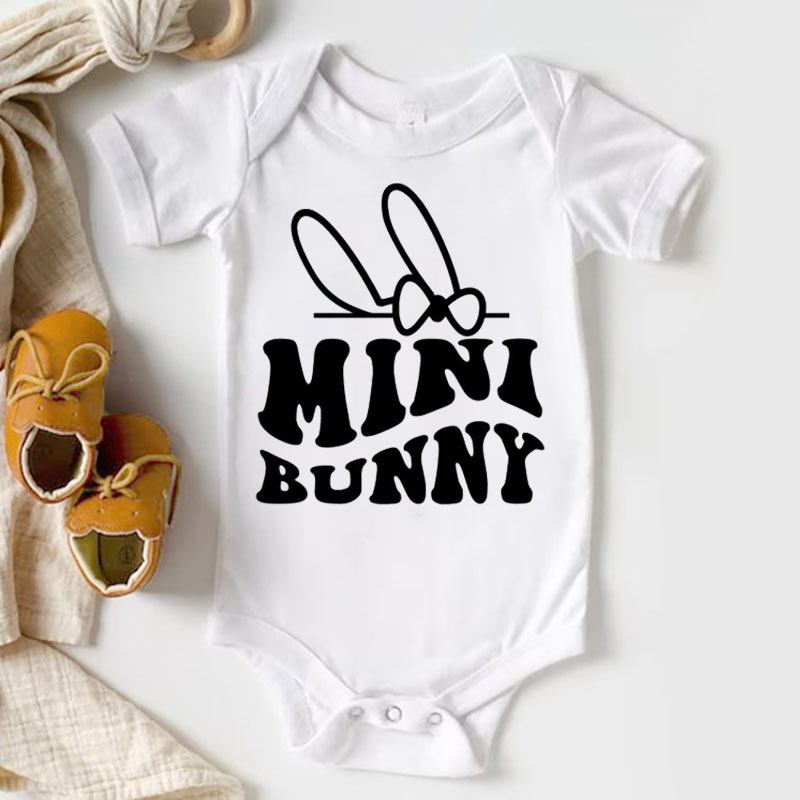Happy Easter Mini Bunny Gender Neutral Bodysuit